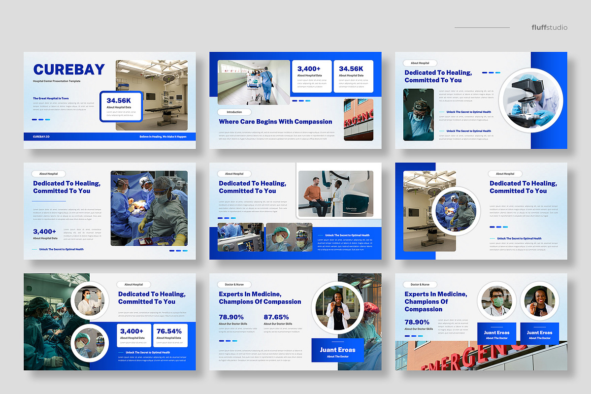Hospital & Medical Google Slides, a Presentation Template by fluffstudio (Photo 2 of 4)