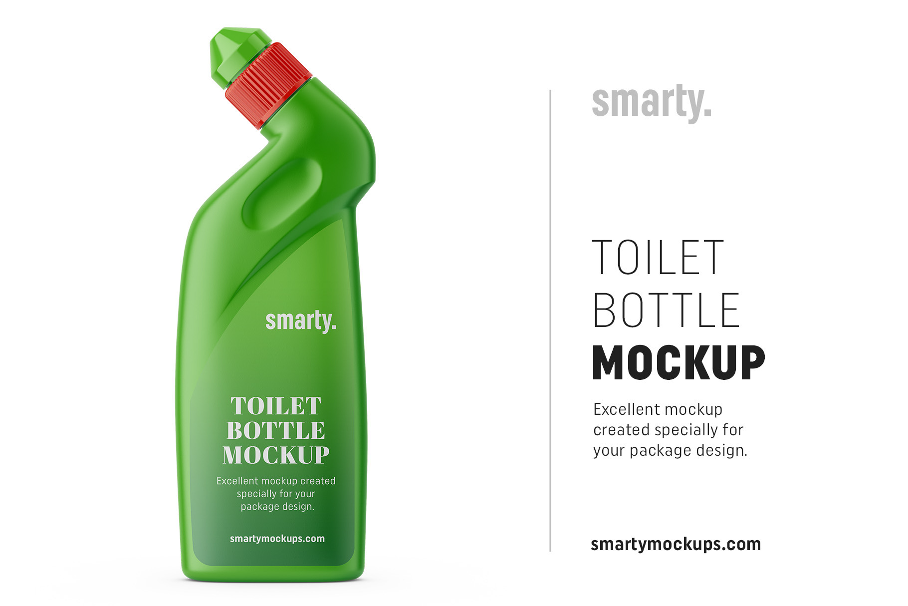 Toilet cleaner bottle mockup, a Pens & Pencil Mockup by Smarty Mockups