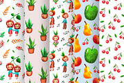Fruit Babies - Clipart Set, an Education Illustration by Mashamashastu (Thumbnail 7 of 11)