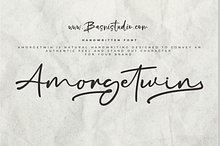 Amorgetwin Handwritten Font