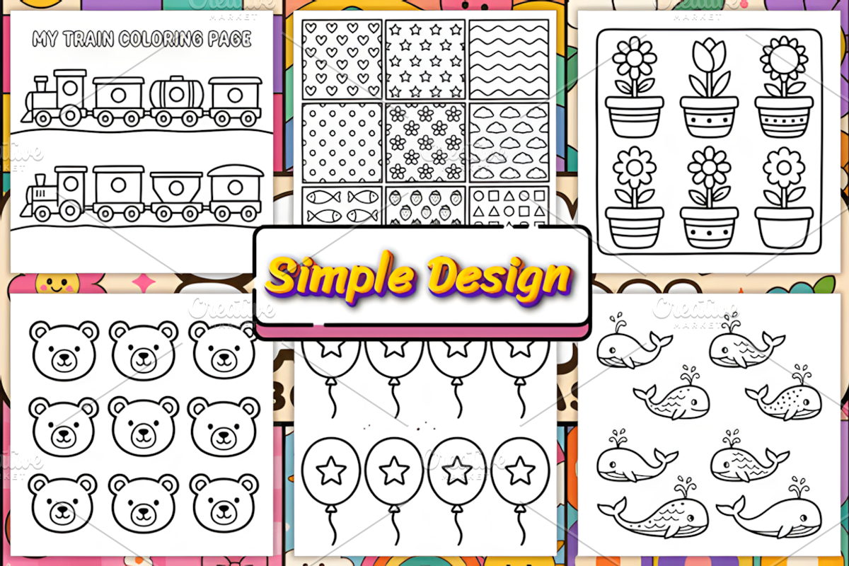Comfy Patterns Bold Easy Coloring, a Pattern Graphic by Coco Bloom (Photo 3 of 4)