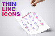 Heart Attack | 16 Thin Line Icons, an Outline Icon by Alex Blogoodf (Thumbnail 3 of 11)