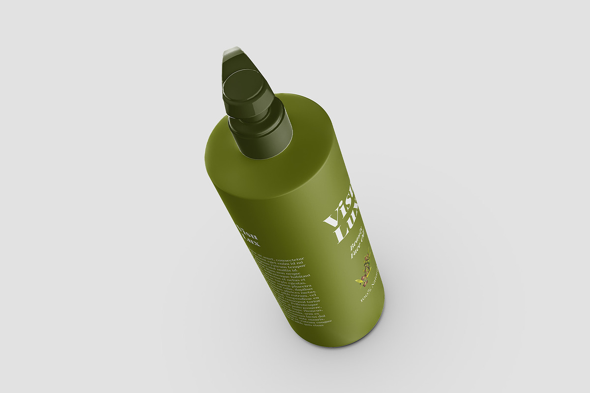 Cosmetic Pump Bottle Mockup 5 Views, a Cups & Container Mockup by Illusiongraphic (Photo 5 of 22)