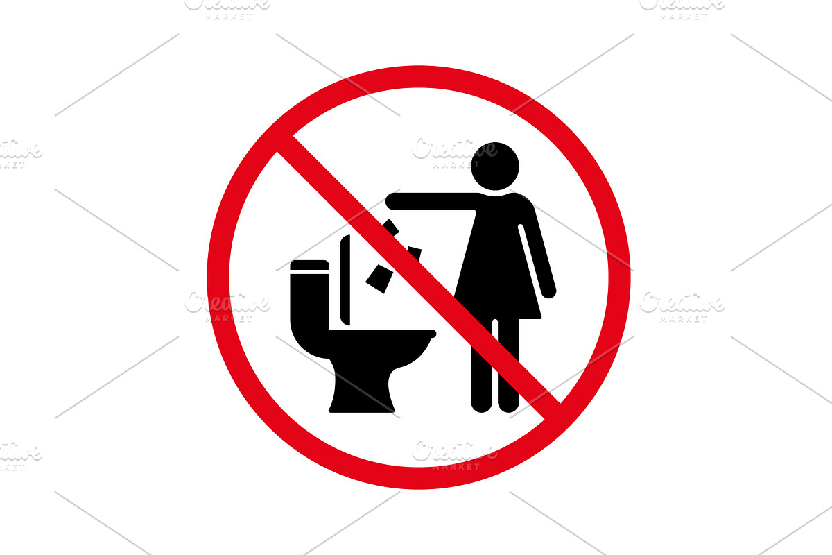 Do Not Throw Trash and Paper, an Object Illustration by Vector Creator