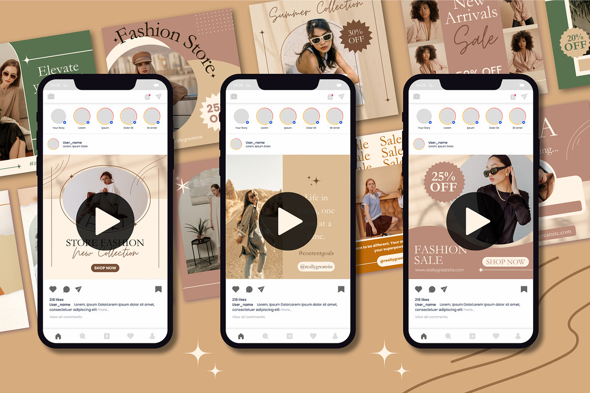 40 Animated Social Media Posts, a Templates & Theme by TemplateCastleStore (Photo 9 of 10)