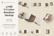 4 Fold US Letter Brochure Mockup, an Advertising Mockup by Illusiongraphic (Thumbnail 1 of 20)