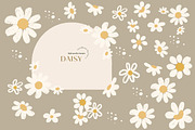 Boho Daisies watercolor Clipart, an Illustration by Sunflower Day Love (Thumbnail 2 of 5)