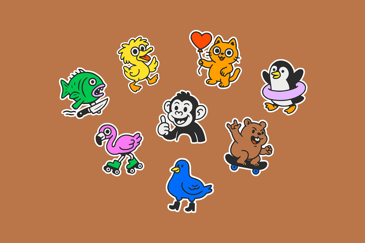 Playful Pals – Cute Animal Vector Se, an Object Graphic by Orbit Studio Shop (Photo 10 of 14)