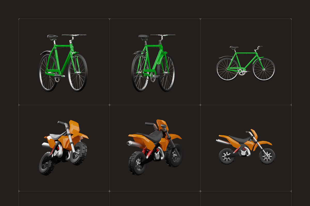 3D Vehicle Models Set, an Emoji Icon by Vectors Market (Photo 8 of 14)