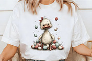 Whimsical Cute Easter Duck Clipart, an Illustration by designcity5 (Thumbnail 3 of 5)