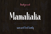Mamalialia Font Family, a Sans Serif Font by danti (Thumbnail 1 of 6)