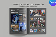 Monthly Newsletter Template Canva, a Magazine Template by Oshin Design (Thumbnail 5 of 8)