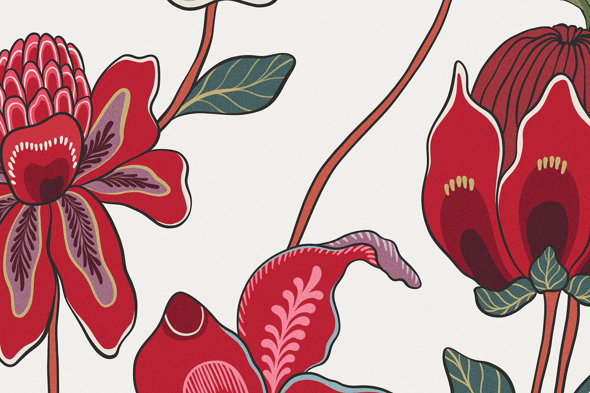 Bohemian Chintz Floral Pattern, a Pattern Graphic by likorbut (Photo 5 of 14)