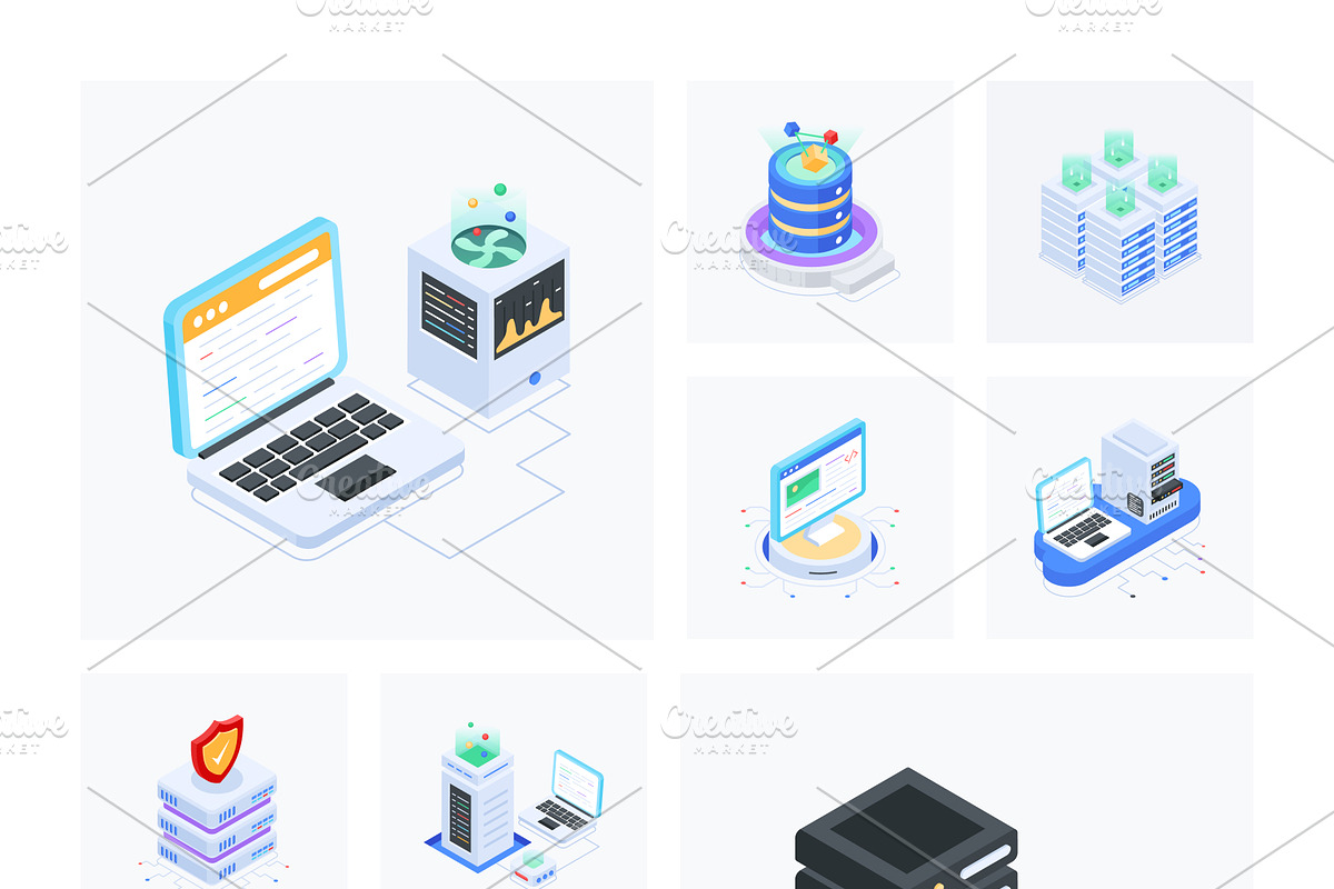 Animated Database Icon Set, a Duotone Icon by Vectors Market (Photo 5 of 10)