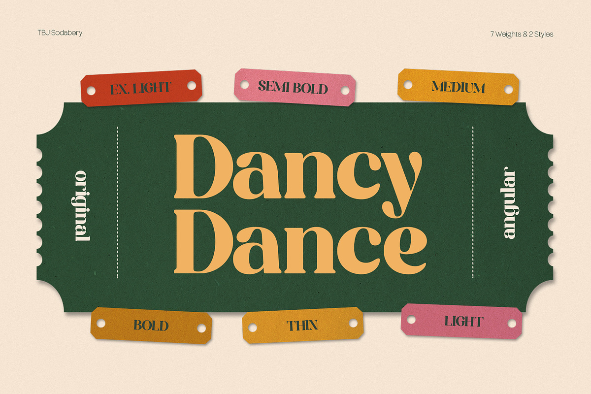 TBJ Sodabery Serif Retro Family, a Serif Font by Taboja Studio (Photo 6 of 21)