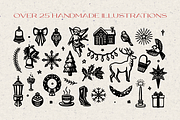 Vintage Holiday Christmas Graphics, a Seasonal Illustration by Eldorado Design Co. (Thumbnail 2 of 6)