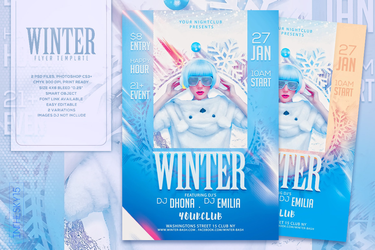 Winter Flyer Template, a Flyer Template by InTheSky15 (Photo 1 of 3)