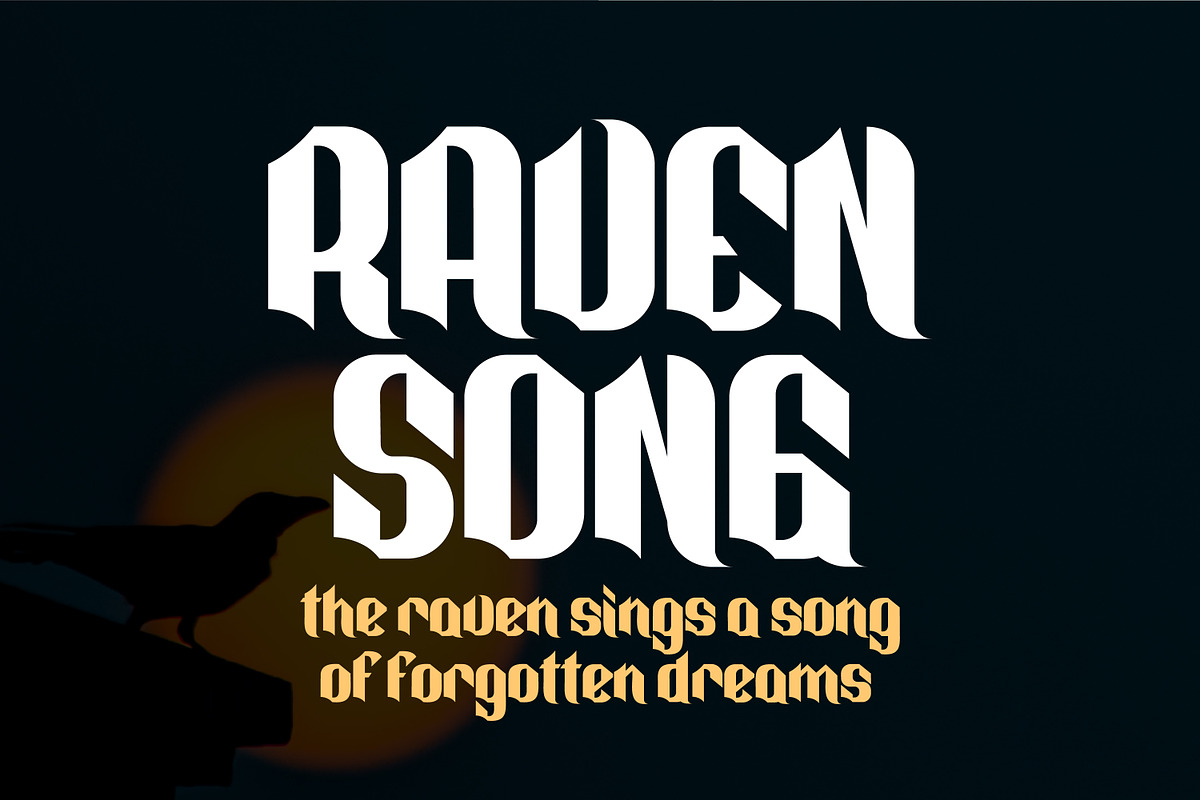Dryba Modern Gothic, a Serif Font by Gumrega Studio (Photo 3 of 5)