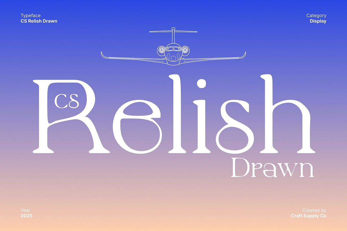 CS Relish Drawn, a Serif Font by Craft Supply Co. (Photo 1 of 8)
