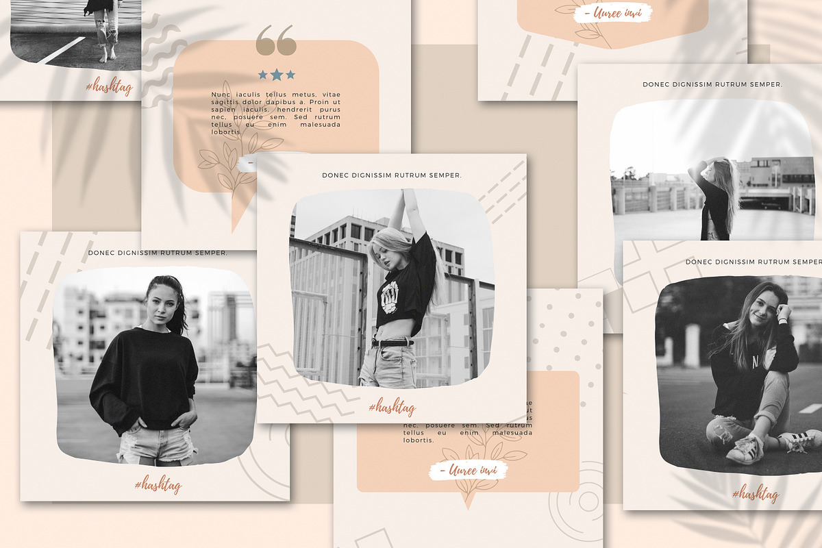 Canva Instagram Puzzle Template, a Social Media Template by UP Studio (Photo 2 of 7)