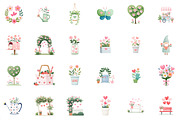 Valentine Clipart Romance Garden Png, an Illustration by Sublimation Artist (Thumbnail 2 of 6)