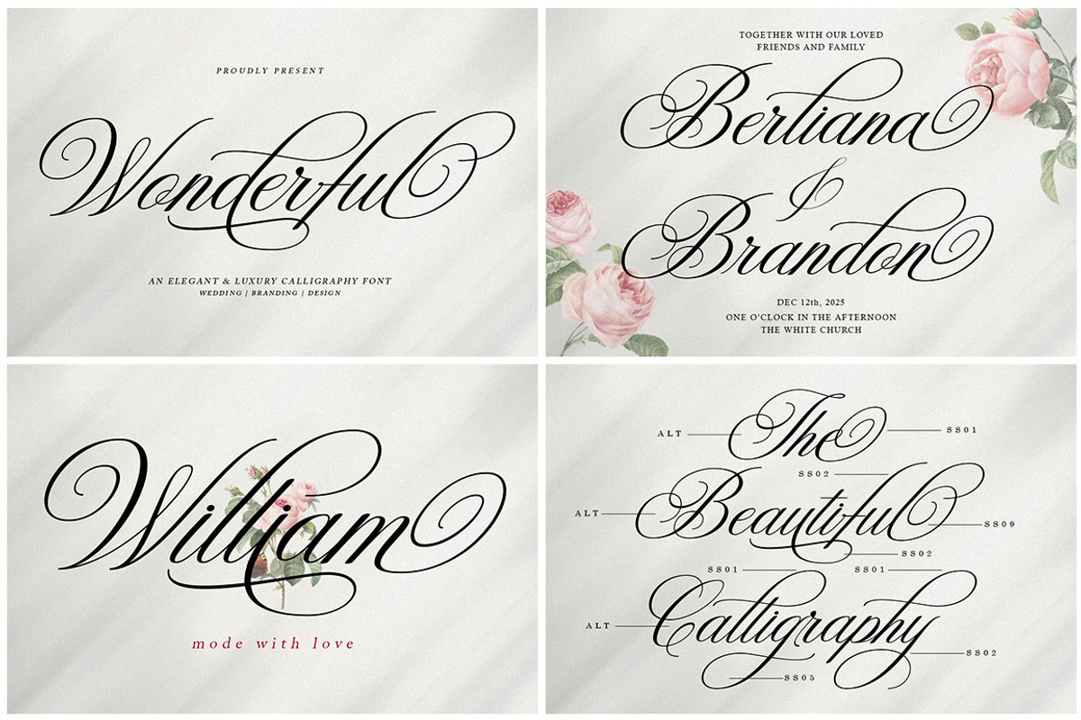 The Modern Calligraphy Font Bundle, a Script Font by Has_rizal (Photo 5 of 28)