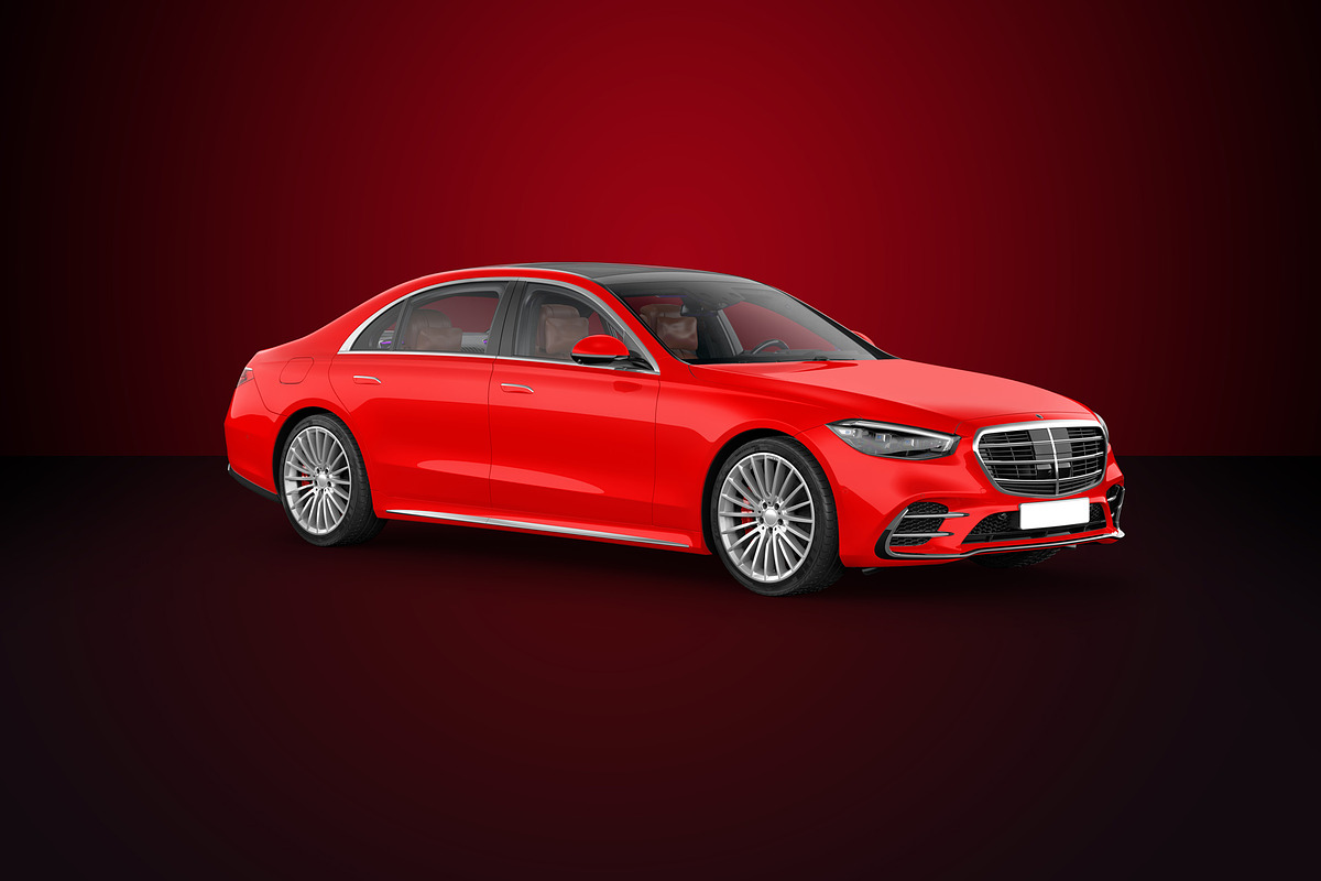 Mercedes Benz Luxury sedan MockUp, a Product Mockup by PSD Market (Photo 8 of 8)