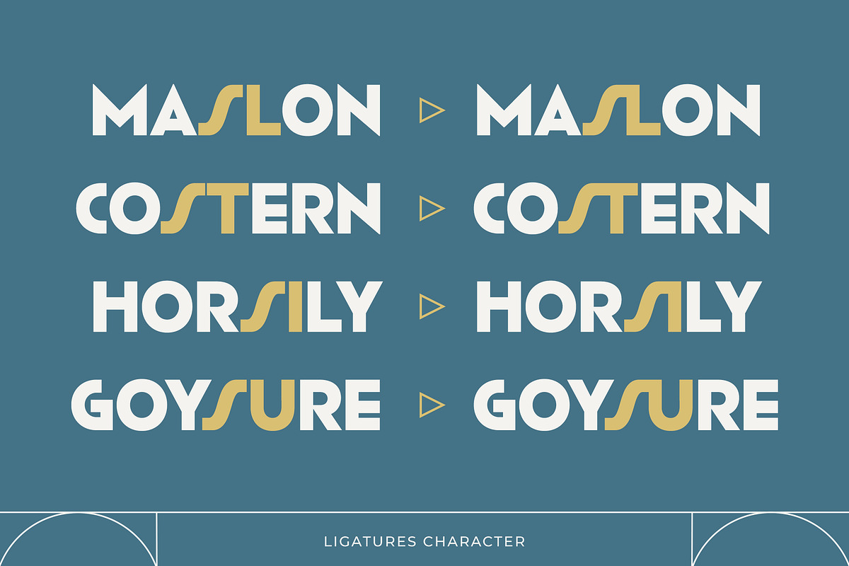 Gristela - Modern Art Deco Font, a Sans Serif Font by Typia Nesia (Photo 8 of 17)