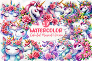 Colorful Magical Unicorn Sublimation, an Illustration by Designworld (Thumbnail 1 of 5)