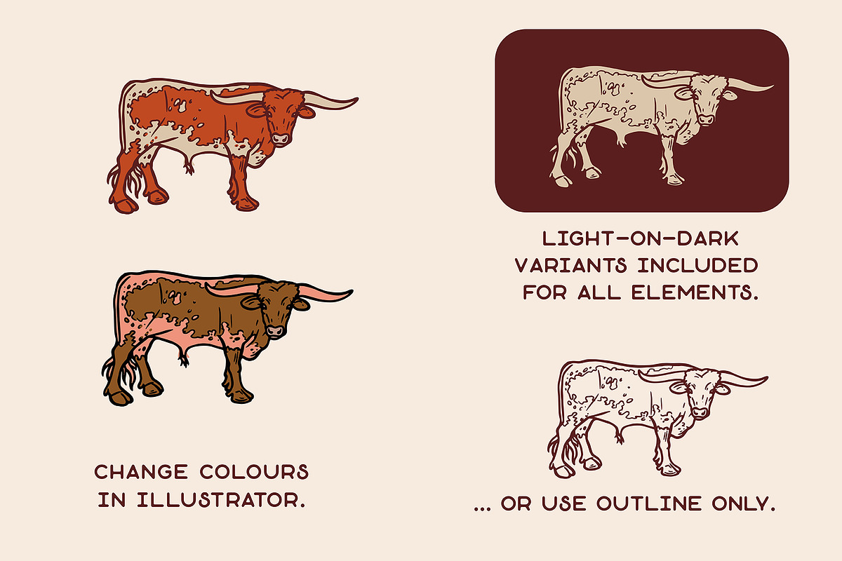 Wild & Western • Cowboy illustration, an Illustration by Pony Gold Studio (Photo 4 of 5)