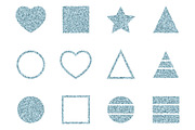 Set of geometric glitter elements., an Object Graphic by Della_Liner (Thumbnail 2 of 2)