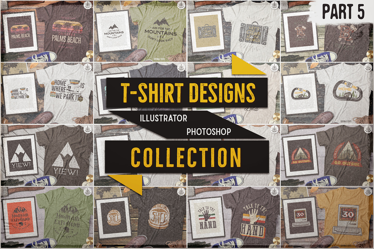 T-Shirt Design Vector Bundle! 7 Sets, an Illustration by JeksonGraphics (Photo 11 of 16)
