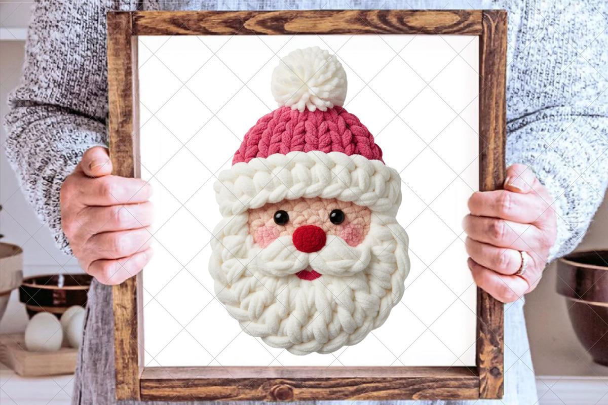 Crochet Faux Yarn Christmas Santa, an Illustration by SinaCreation (Photo 4 of 7)