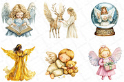 Christmas Angel Clipart, an Illustration by DreamPrint404 (Thumbnail 3 of 5)