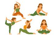 Yoga Set, a Healthcare Illustration by ananastya (Thumbnail 6 of 12)