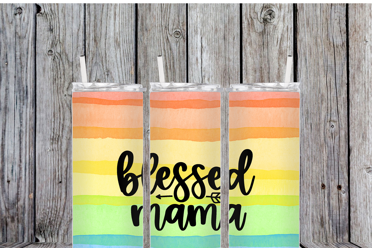 Blessed Mama 20oz Tumbler Png Bundle, an Object Illustration by MIRoots Design Studio (Photo 5 of 7)