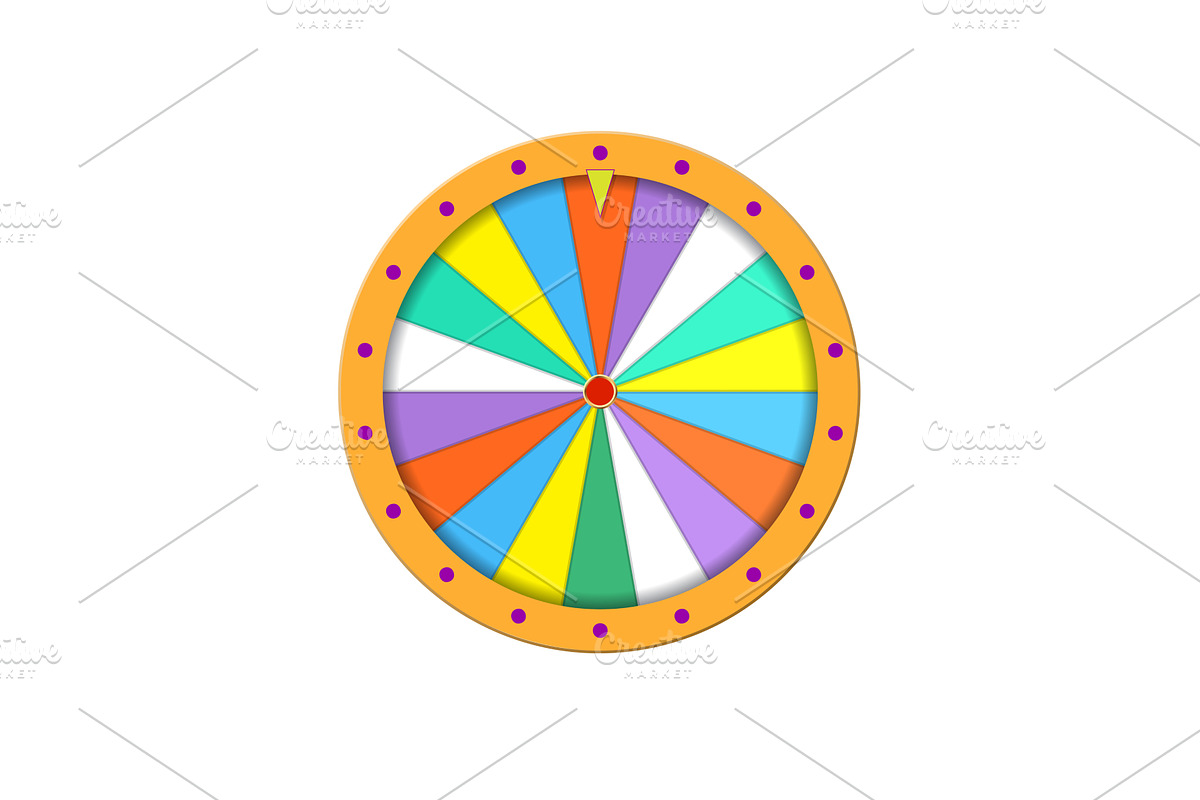 fortune wheel in flat style, an Object Illustration by piter.goskov
