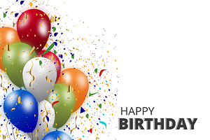 Happy birthday Banner Design, a Background Graphic by Sashamim22