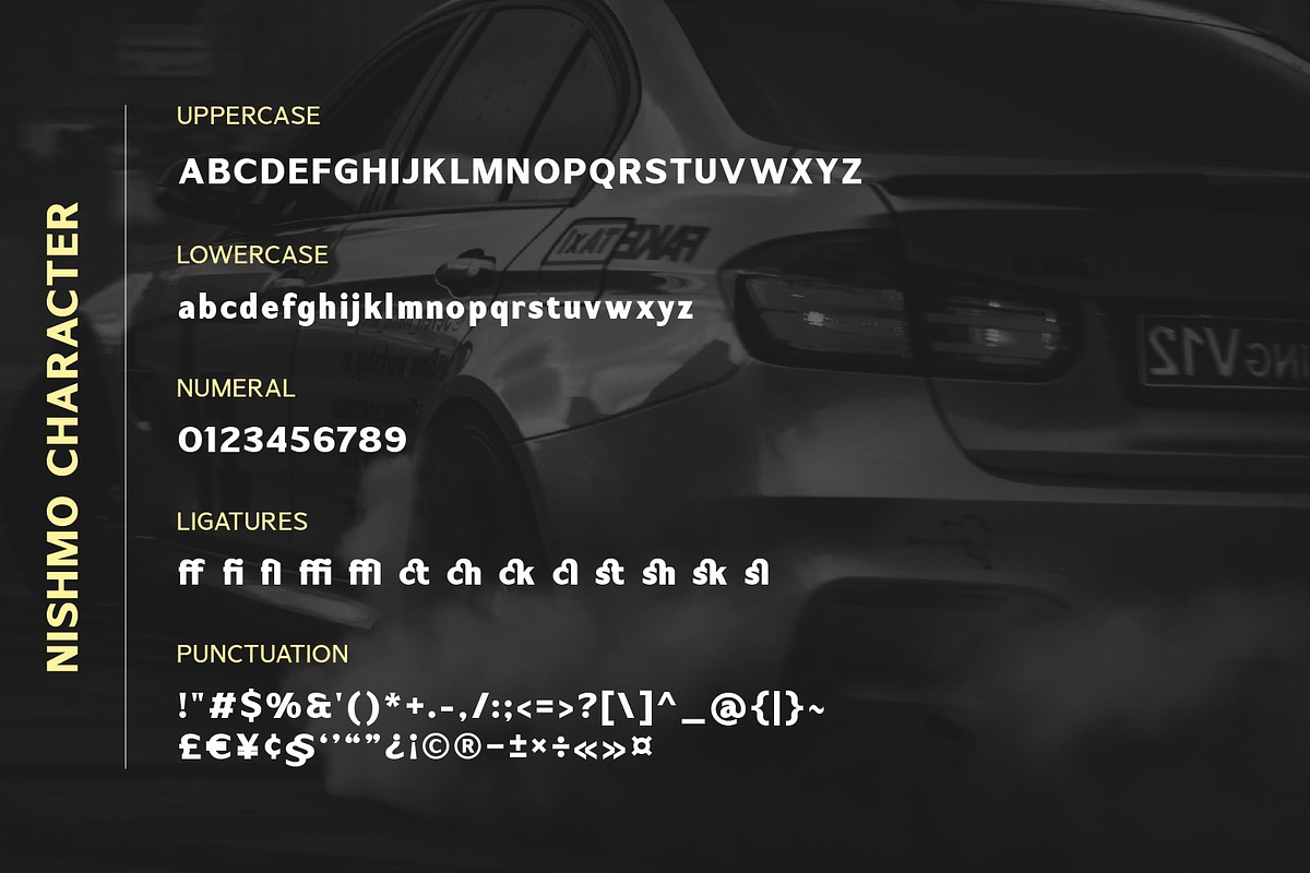 SS Nishmo - Modern Bold Sans, a Sans Serif Font by Typocracy Studio (Photo 10 of 10)