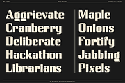 Rigidly - Thoughtfully Geometric, a Sans Serif Font by Bnick (Thumbnail 3 of 13)