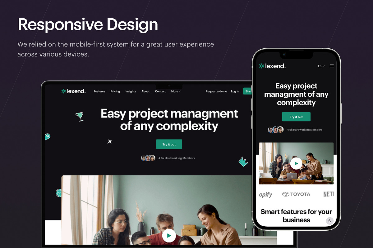 Lexend - SaaS Software Site Template, a HTML Template by UniStudio (Photo 2 of 6)