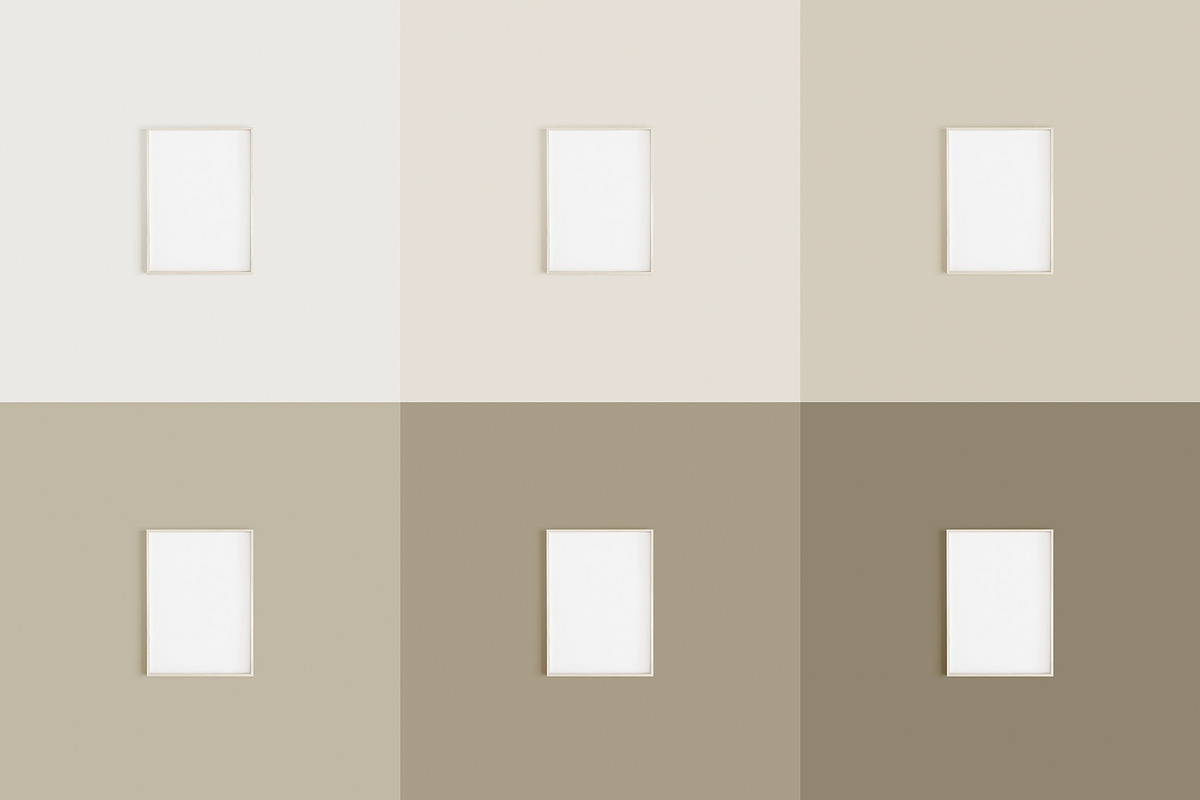 Thin Wooden Frame Mockup Bundle, a Mockup by HALFTOUNE (Photo 3 of 12)