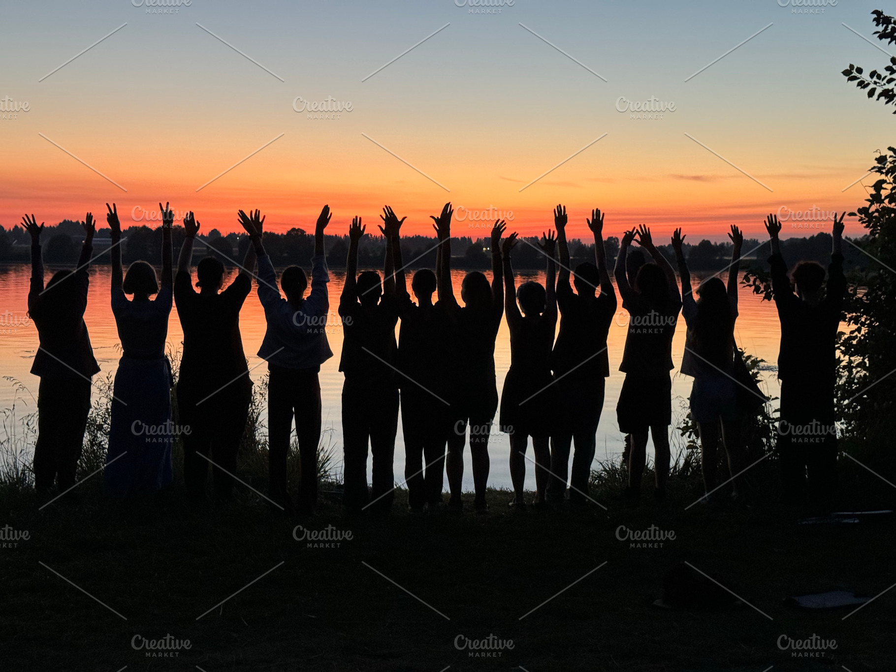 A fiery sunset, a Person Photo by Imaginarium