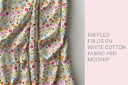 Ruffled folds on Cotton fabric psd, a Shirt Mockup by jenartstudio (Thumbnail 1 of 2)