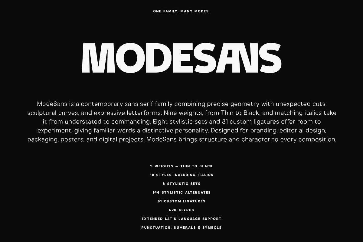 ModeSans Modern Sans Serif Typeface, a Sans Serif Font by VP Fonts (Photo 2 of 39)