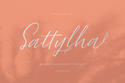 Sattylha, a Script Font by Indotitas (Thumbnail 1 of 7)