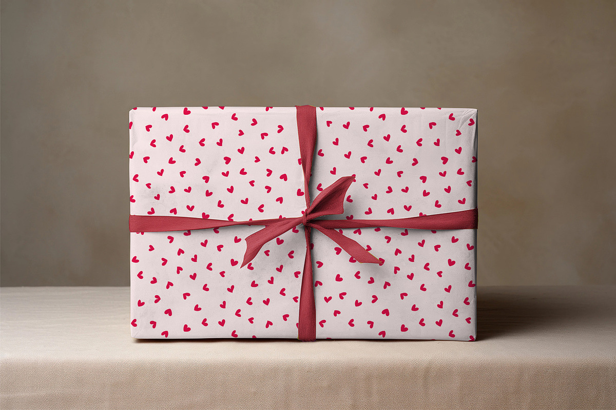 Cute Tiny Red Hearts, a Pattern Graphic by MalyskaStudio (Photo 5 of 8)