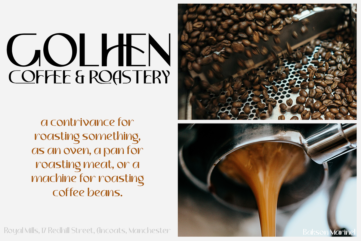 Bakson Marinel - Modern Display Sans, a Sans Serif Font by TypeClassHeroes (Photo 4 of 15)