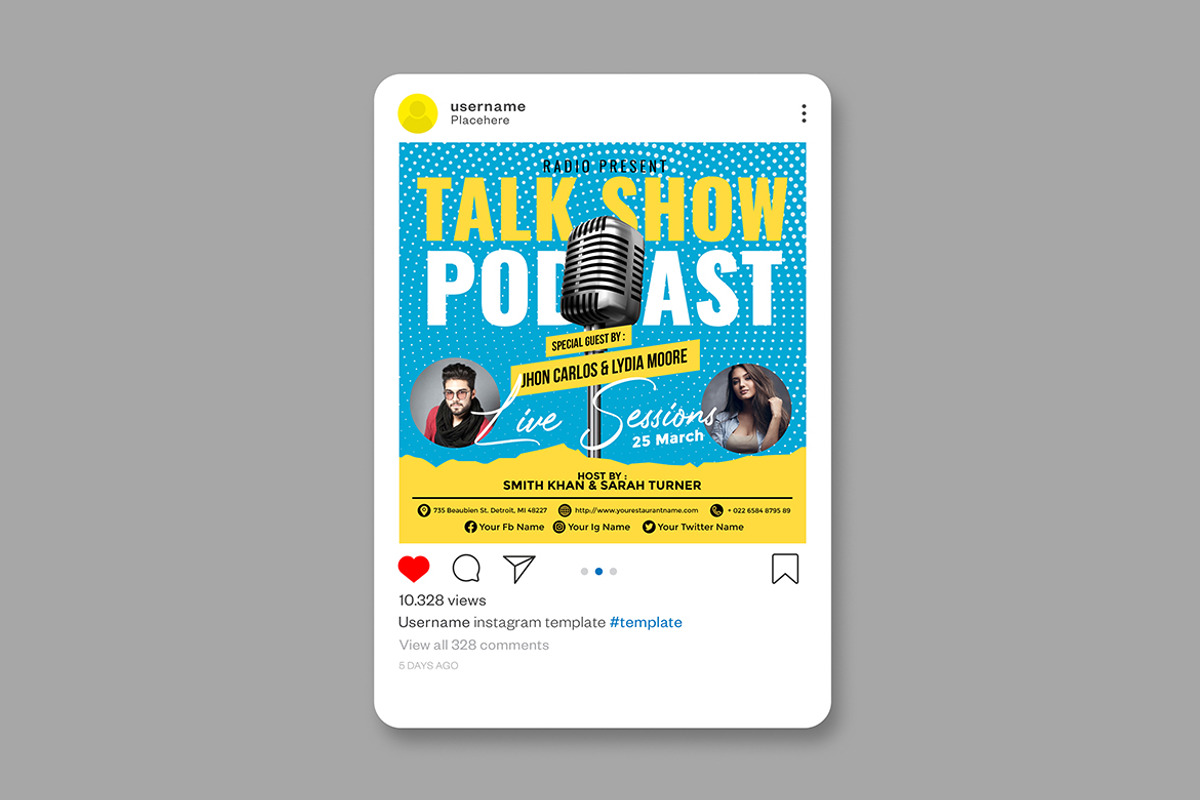 Talkshow Flyer, a Flyer Template by imadeDesign (Photo 2 of 3)