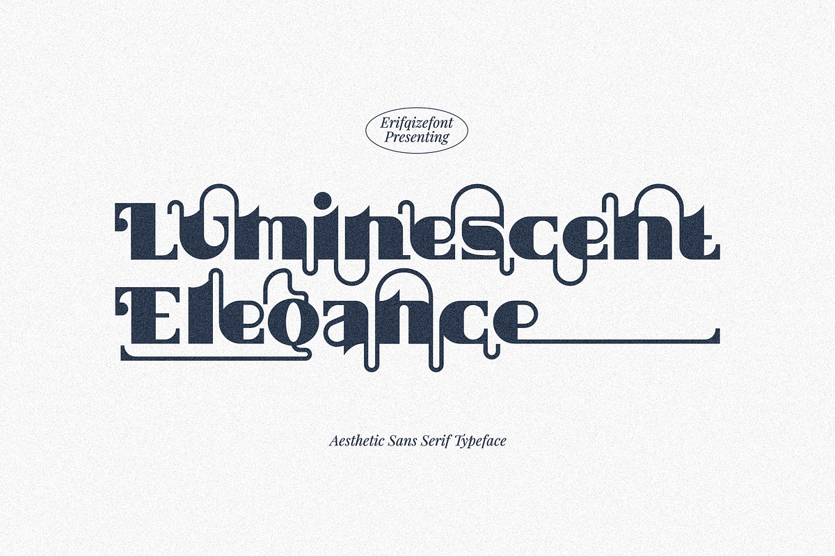 Luminescent Elegance Font, a Sans Serif Font by Erifqizefont (Photo 2 of 21)